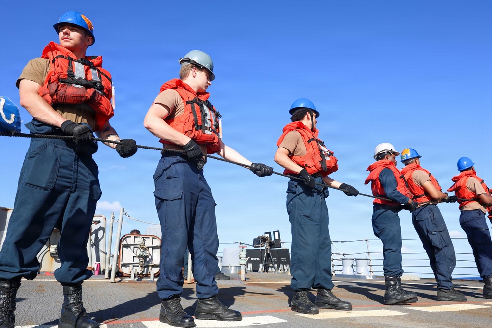 USS Thomas Hudner (DDG 116) Replenishment-at-Sea