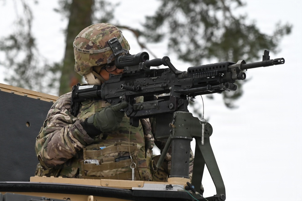 41st Field Artillery Brigade Convoy Protection Platform Gunnery Exercise