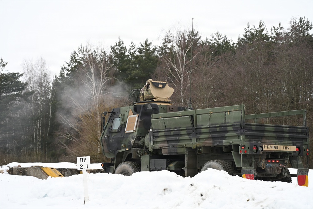 41st Field Artillery Brigade Convoy Protection Platform Gunnery Exercise