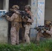 U.S. Marines with FAST Company Europe conduct live sim close quarter battle training