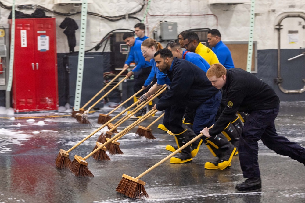 John F. Kennedy Conducts AFFF Testing