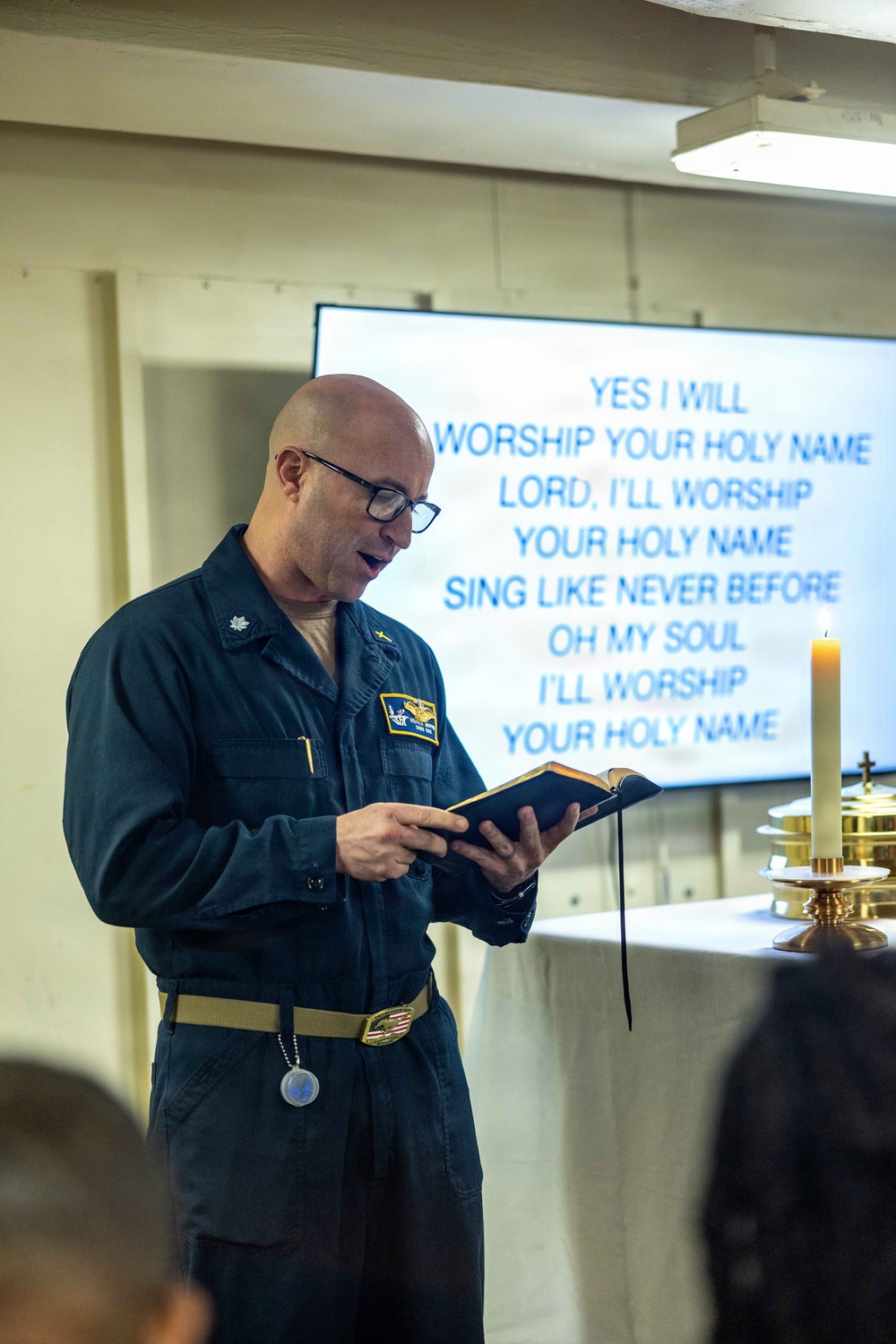 John F. Kennedy's First Church Service Underway
