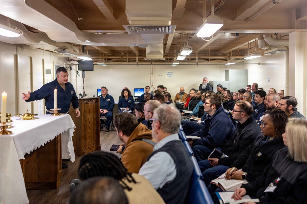 John F. Kennedy's First Church Service Underway