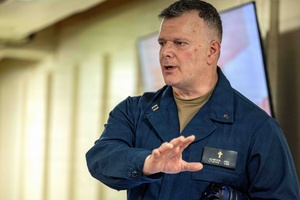 Father Michael Klos provides special words for Korean War KIA Pfc. Charles Dickman in Cashton, Wis., Service, Part II
