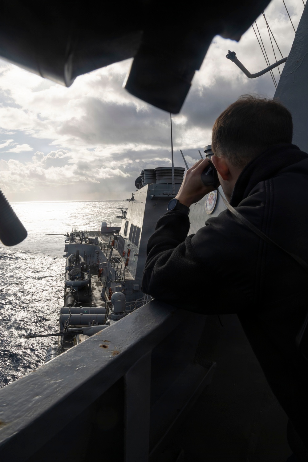 USS Bulkeley Sailors stand watch during flight quarters, Feb. 2, 2026