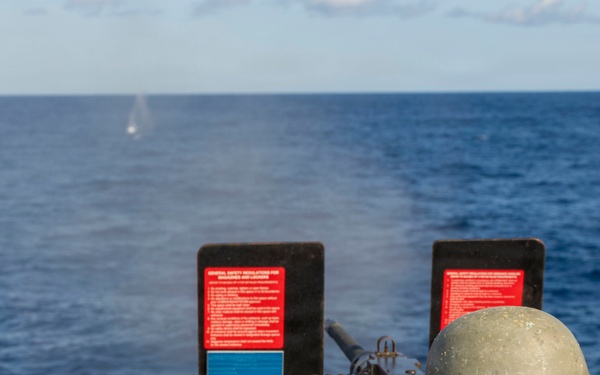 SS Bulkeley (DDG 84) performs a live-fire exercise in the Mediterranean Sea, Feb. 3, 2026