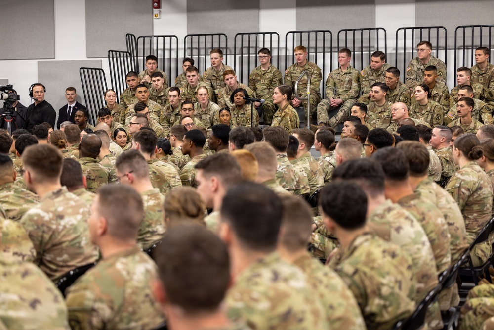 Secretary of the Army, the Chief of Staff of the Army, and the Sergeant Major of the Army visit 10th Mountain Division