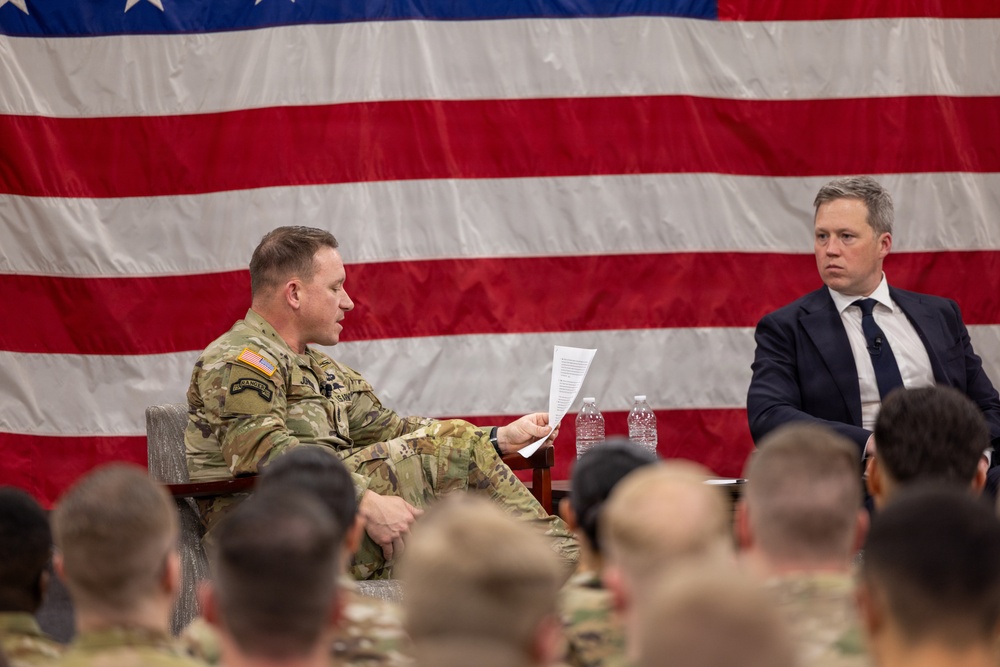 Secretary of the Army, the Chief of Staff of the Army, and the Sergeant Major of the Army visit 10th Mountain Division