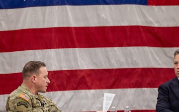 Secretary of the Army, the Chief of Staff of the Army, and the Sergeant Major of the Army visit 10th Mountain Division