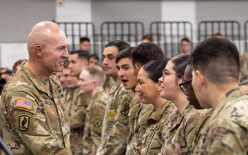 Secretary of the Army, the Chief of Staff of the Army, and the Sergeant Major of the Army visit 10th Mountain Division