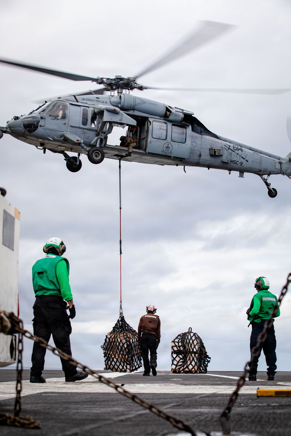 USS Gerald R. Ford (CVN 78) Replenishment-at-Sea Operations