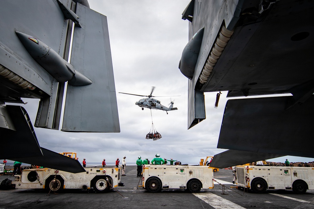 USS Gerald R. Ford (CVN 78) Replenishment-at-Sea Operations