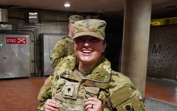 Florida National Guard Patrol Metro Center Station