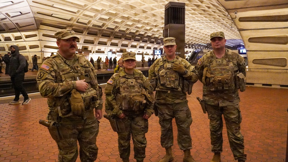 Florida National Guard Patrol Metro Center Station