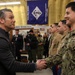 Secretary of War Pete Hegseth recognizes U.S. Navy recruiters during oath of enlistment ceremony in Rhode Island