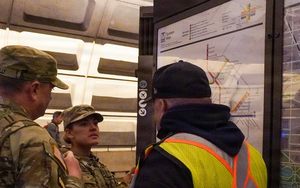 Florida National Guard Patrol Metro Center Station