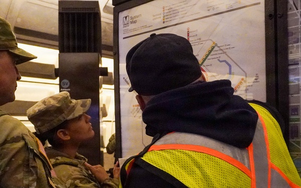 Florida National Guard Patrol Metro Center Station