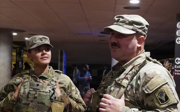 Florida National Guard Patrol Metro Center Station