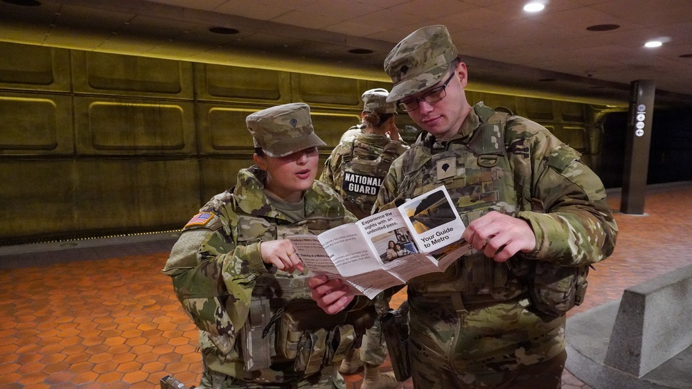 Florida National Guard Patrol Metro Center Station