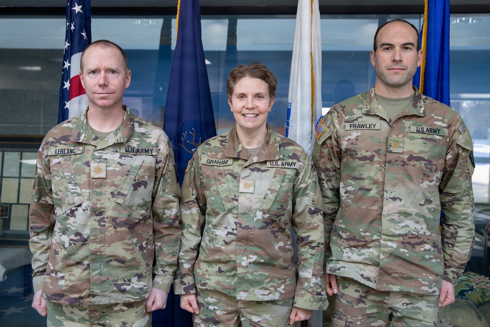 Three New Majors for Vermont’s Medical Readiness Detachment