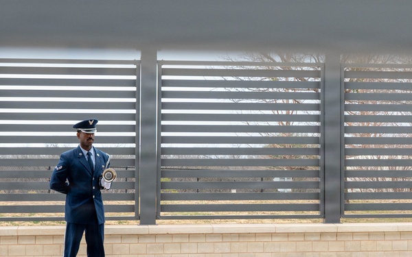 Dyess Honor Guard: Folding the flag with honor