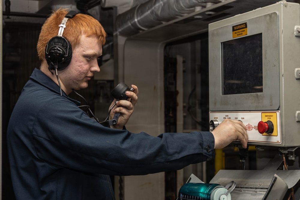 USS Gerald R. Ford (CVN 78) Weapons Elevator Operations