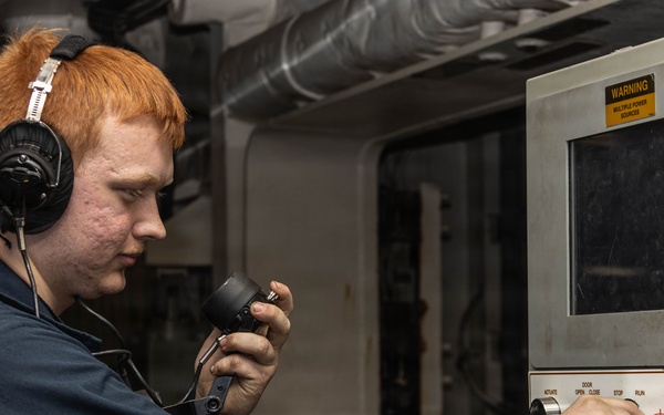 USS Gerald R. Ford (CVN 78) Weapons Elevator Operations