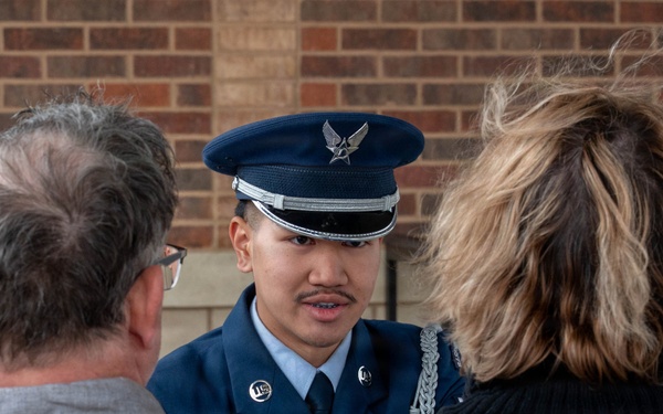 Dyess Honor Guard: Folding the flag with honor