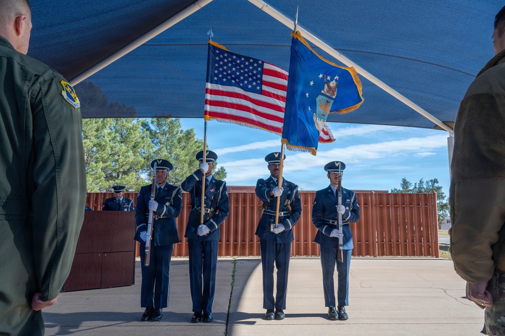 Dyess Honor Guard: Folding the flag with honor