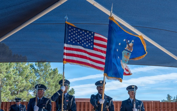 Dyess Honor Guard: Folding the flag with honor
