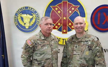 First Army CSM Meets with 9th MSC CSM to Strengthen Readiness and Support Efforts