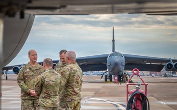 Global Strike Command Team Visits 2 BW to Engage with Airmen, B-52 Mission