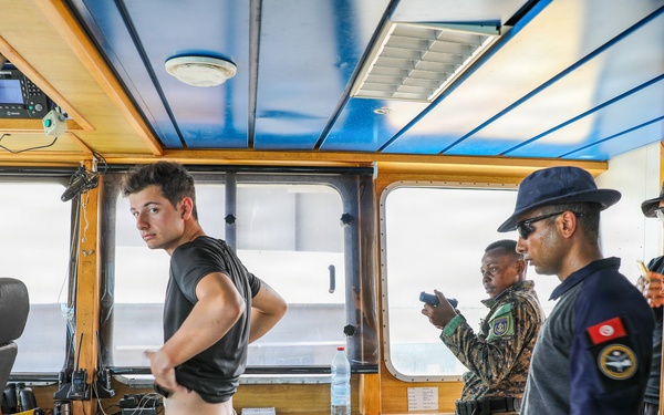 Partner nations participate in visit, board, search and seizure training in Port Louis, Mauritius