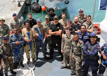 Partner nations participate in visit, board, search and seizure training in Port Louis, Mauritius