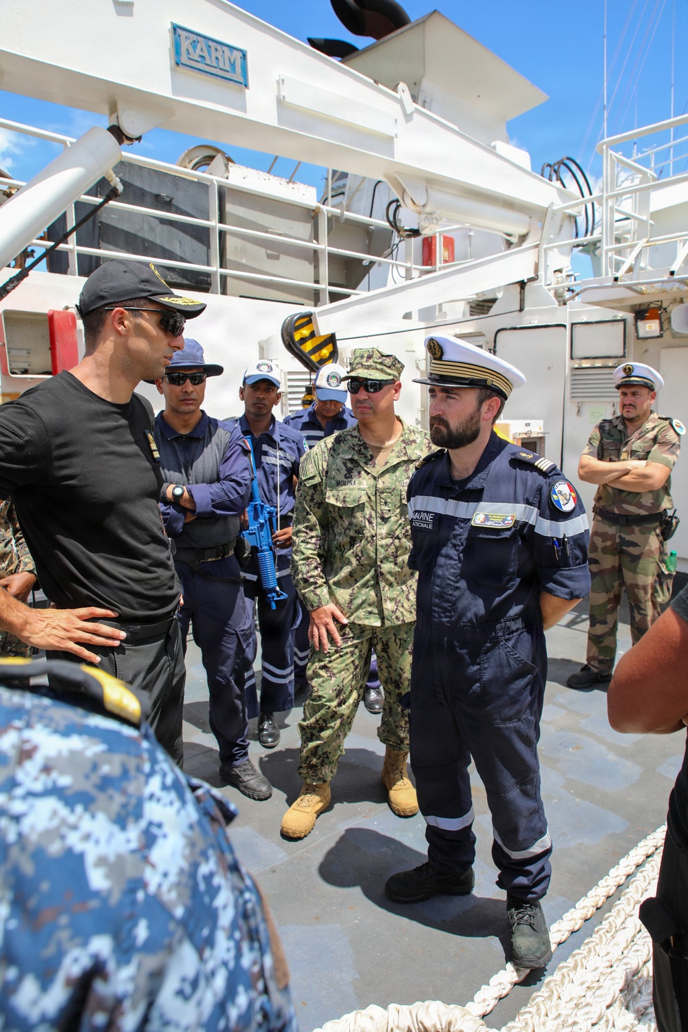 Partner nations participate in visit, board, search and seizure training in Port Louis, Mauritius
