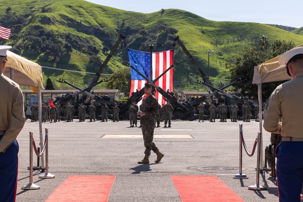 1st Bn., 11th Marines holds change of command ceremony