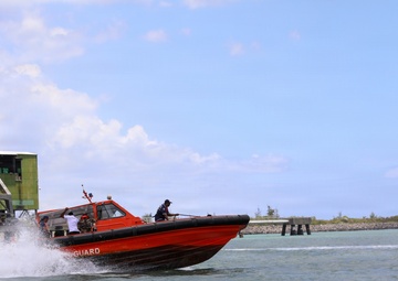 Partner nations participate in man overboard training in Port Louis, Mauritius