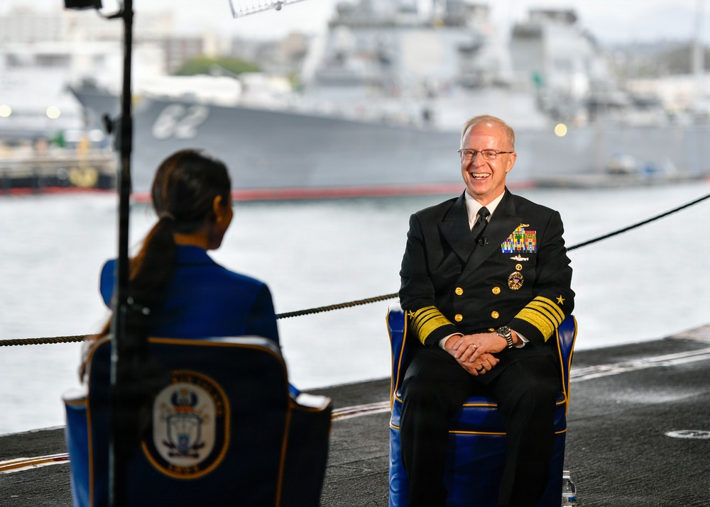 Chief of Naval Operations Adm. Daryl Caudle Hosts All Hands Call