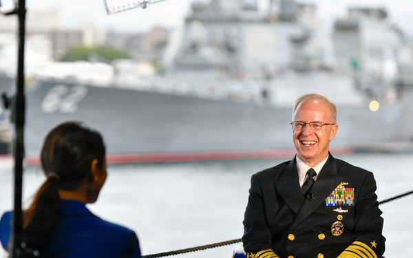 Chief of Naval Operations Adm. Daryl Caudle Hosts All Hands Call