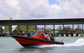 Partner nations participate in man overboard training in Port Louis, Mauritius