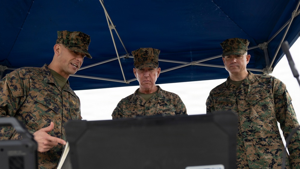 The Commandant, Gen. Eric M. Smith visits with 11th MEU Marines, Sailors