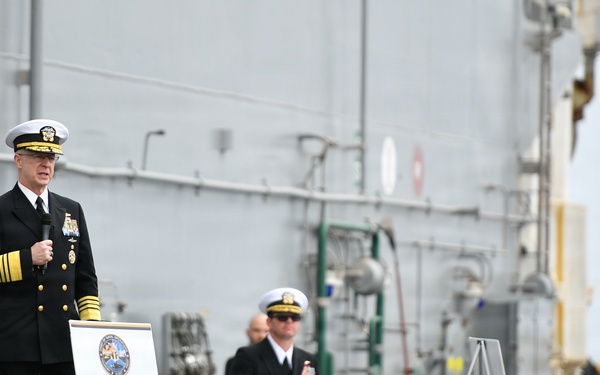 Chief of Naval Operations Adm. Daryl Caudle Hosts All Hands Call