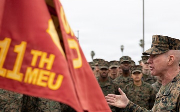 The Commandant, Gen. Eric M. Smith visits with 11th MEU Marines, Sailors