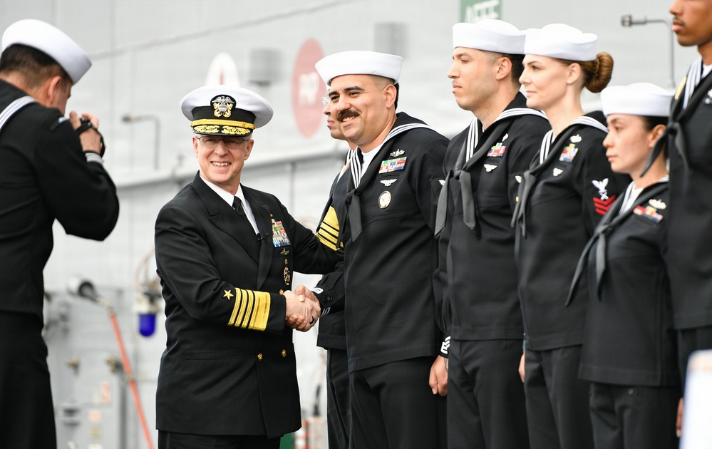 Chief of Naval Operations Adm. Daryl Caudle Hosts All Hands Call