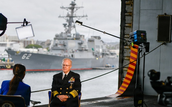 Chief of Naval Operations Adm. Daryl Caudle Hosts All Hands Call