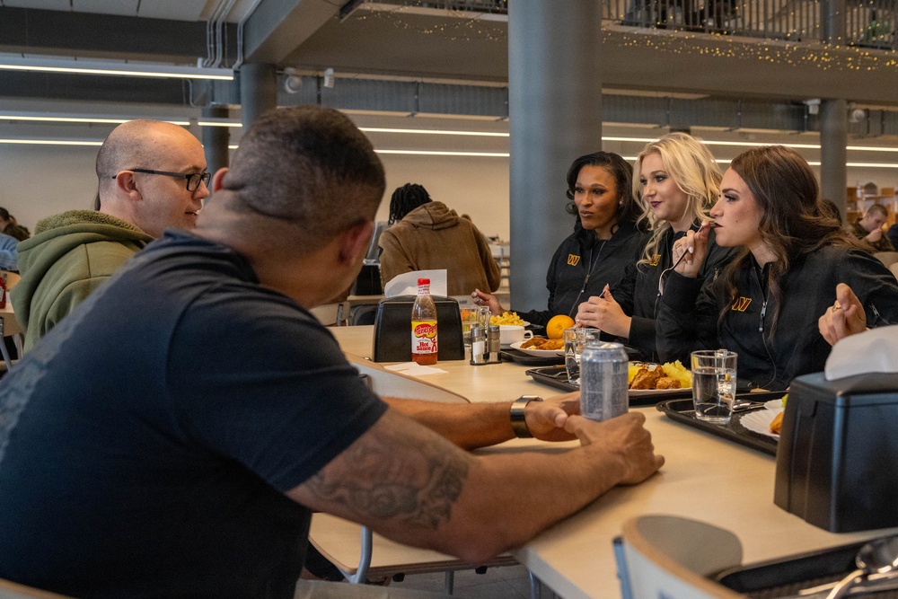 NFL Cheerleaders Visit Troops in Latvia