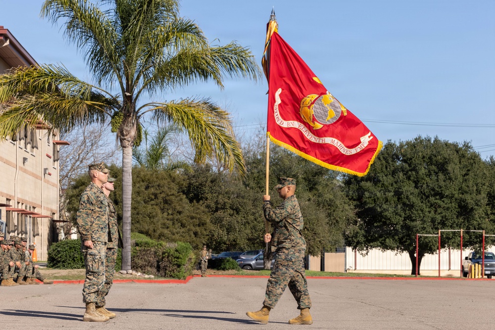 2nd Bn., 11th Marines holds change of command ceremony