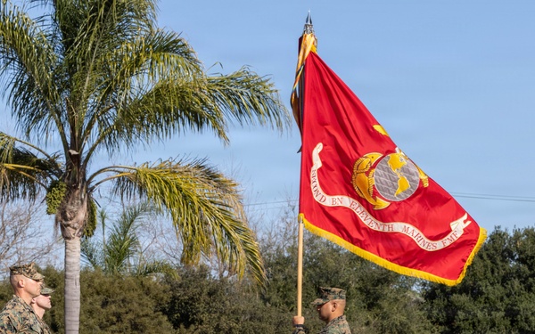 2nd Bn., 11th Marines holds change of command ceremony