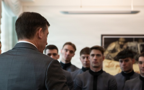 USMA Men's Gymnastics Team Visits The Pentagon