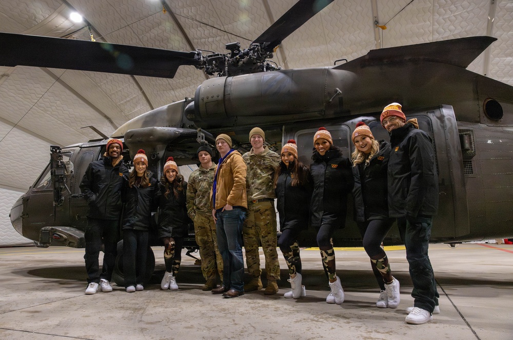 NFL Cheerleaders Visit Troops in Latvia